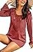 Angashion Women's Long sleeve top Floral Lace Paneled Shirt Blouse