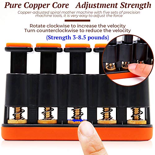 Finger Strengthener,Guitar Beginner Exercier,Finger trainer,Hand Grip Strength Trainer for Athletes,Musicians & Physical Therapy
