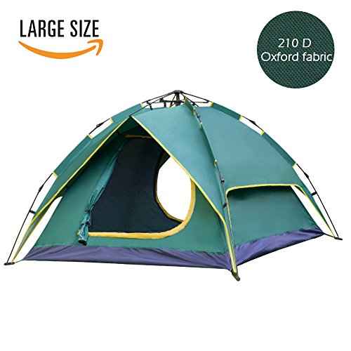 Waleaf 2-3 Person Waterproof Instant Camping Tent - Backpacking Pop up Automatic 3 Season Tent with Carry Bag for Hiking Travel Beach Outdoor Sports