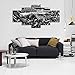 Damaged Weapon Gun Canvas Print Pictures Framed, Modern Contemporary Paintings on Canvas Posters and Prints Wall Art for Living Room Bedroom Home Decor Gallery-wrapped Art 5 Piece Set (60''W x 32''H)