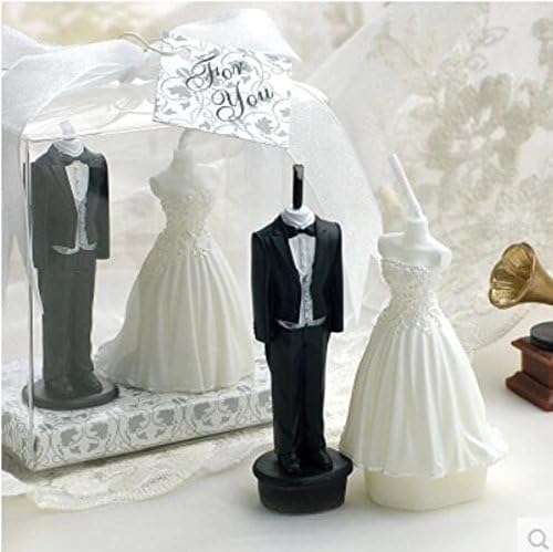 RedC Wedding Candle Set Bride And Brideroom Candle