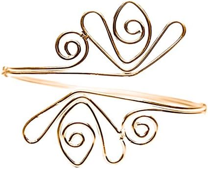 Punk Style Alloy Tulip Upper Armlet Chain Arm Bracelet for Party (Gold-2)