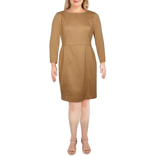 Calvin Klein Womens Office Business Sheath Dress Brown 14 at Amazon Women's  Clothing store