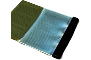 JUESI Flat Light for Reading in Bed at Night Clear LED Book Full Page Light Illuminator Panel Plate Lamp Board Wireless