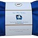 Lavender Eye Pillow - Migraine, Stress & Anxiety Relief - #1 Stress Relief Gifts for Women - Made in The USA, Organic Flax Seed Filled! (Blue - Organic Cotton)