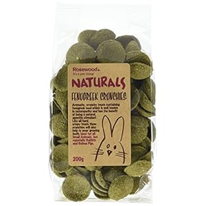 Rosewood Naturals Fenugreek Crunchies, Rabbit Treats & Small Animal Treats, 200g