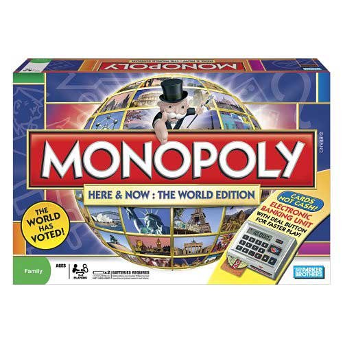 Monopoly Here & Now World Edition with Bonus Monopoly Express Game