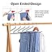 IEOKE Slack Pants Hangers 24 Pack - Open Ended Easy-Slide Clothing Hangers with Heavy Duty, Non Slip Rubber Coating, Space Saving, Durable Anti-Rust Chrome Metal Design for Jeans, Slacks, Closet