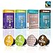 Gourmesso Decaf Bundle - 40 Coffee Capsules Compatible with Nespresso - 100% Fair Trade | Light and Flavored Decaf Espresso and Lungo, Vanilla and Chocolate Espresso Pods Variety Pack