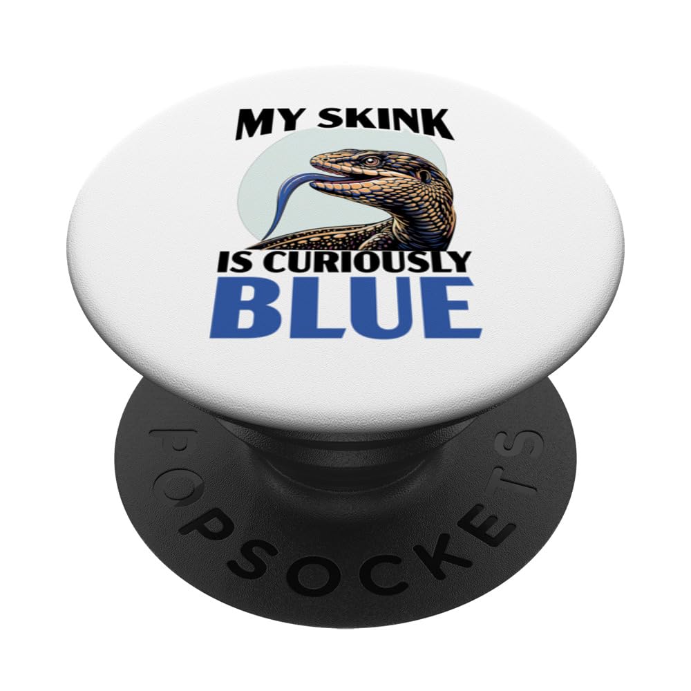 Blue Tongue Skink Lizard Lover Reptile Herpetology PopSockets Swappable PopGrip