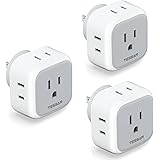 Multi Plug Outlet Extender, TESSAN Outlet Splitter with 4 Electrical Cube Outlet Adapter, 4 Sided Multiple Wall Tap Power Exp