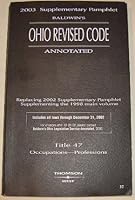 Baldwin's Ohio revised code annotated 0832205249 Book Cover