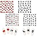 URATOT 16 Sheets Halloween Nail Decals Stickers Art Self-Adhesive Stickers for Halloween Party Nail Salon