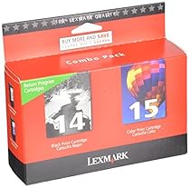 Lexmark #14 & #15 Black and Color Return Program Print Cartridges (18C2239)