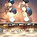 Highpot Spinning Candle Holder Silver Angel Charms Spin Around Candle Holder Rotary Candleholder Carousel Candles (D)