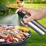 Upgraded Olive Oil Sprayer Bottle for Cooking Best Spray Effect Stainless Steel Oil Mister Dispenser for Barbecue Salad Roasting Baking Grilling Frying Kitchen
