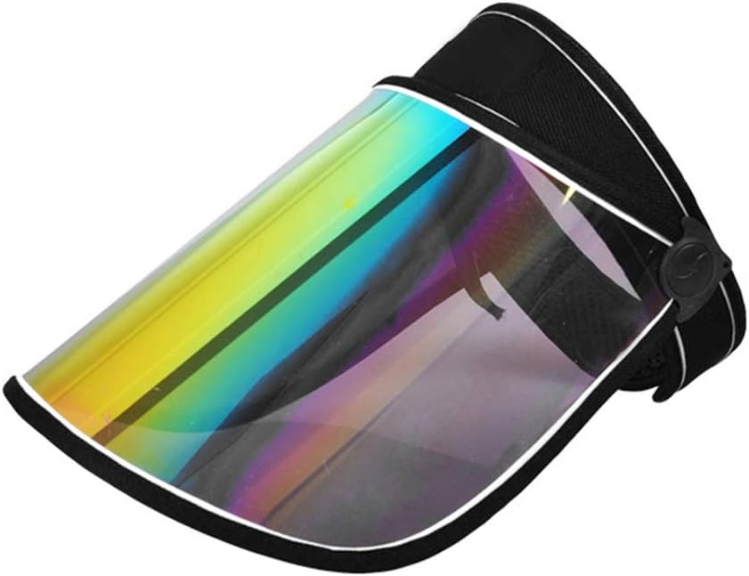 fublousRR5 Sun hat Unisex Iridescent Protective Mirrored Outdoor Sport Travel Anti-UV Sun Protective Hat Black
