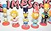 The Simpsons Deluxe Party Favors Goody Bag Fillers Set of 8 Funny Mini Bobblehead Figures with Homer, Marge, Bart, Sideshow Bob and More!