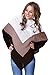 WozWoz Women's Poncho Long Sleeve Jumper Cape Sweater Fall