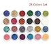 Glitter Tattoo Kit,DANCINGNAIL Temporary Glitter Tattoo Make Up Body Glitter Body Art Design For kids Teenager Adult,with 24 Colors of Glitters,108 Sheet Uniquely Themed Tattoo Stencil
