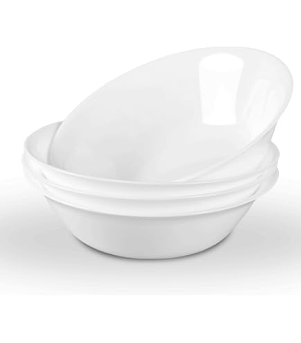 8-Corelle Winter Frost White Versa Shallow Pasta Soup Salad Bowl