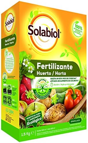 Solabiol - Abono para huertos 100% organico, 1, 5Kg: Amazon.es: Jardín