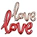 Odstore Love Balloon Banner - Champagne Celebration Balloon - 31.1 Inches Long (2pcs, Champagne)