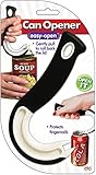 Easy Open Ring Pull Can Opener 1 Pack. Durable Non Slip Rubber Grip Makes Opening Aluminum Container Tabs Simple. Perfect for Protecting Nails and Folks with Joint Pain or Arthritis