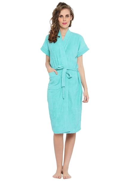 Superior FeelBlue Womens Bathrobe (Sea Green)