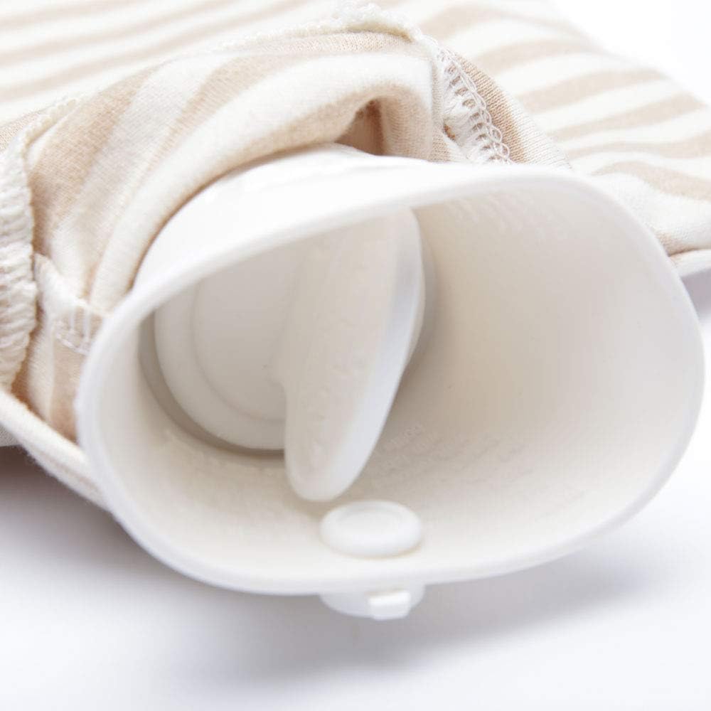 Fashy Hot Water Bottle with Organic Cotton Cover (Ivory, 67oz): Health & Personal Care