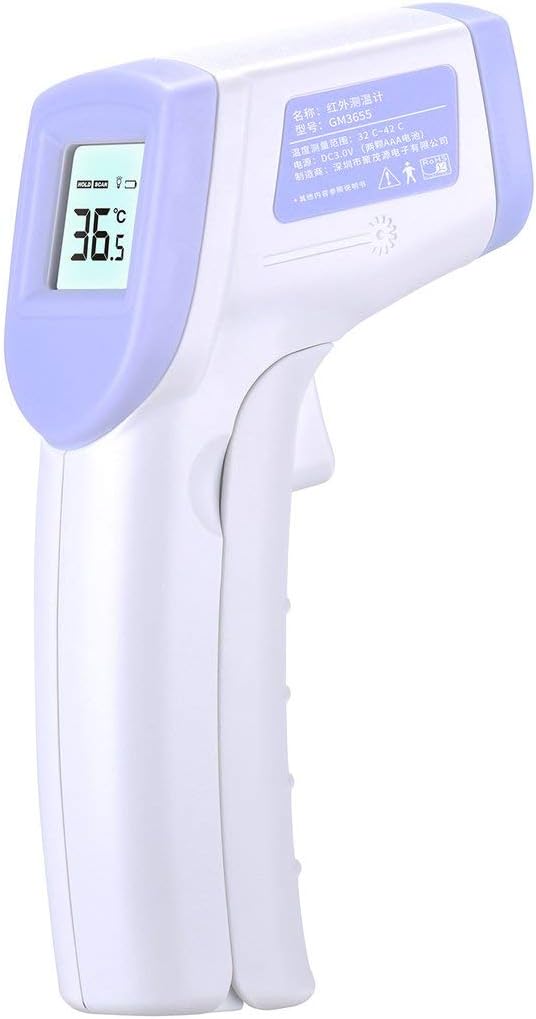 VHNVHN Thermostats for Home,Adult Digital Termomete, Infrared Forehead Body Thermometer Non-Contact Termometro Measurement Device Thermometer（battery not included）