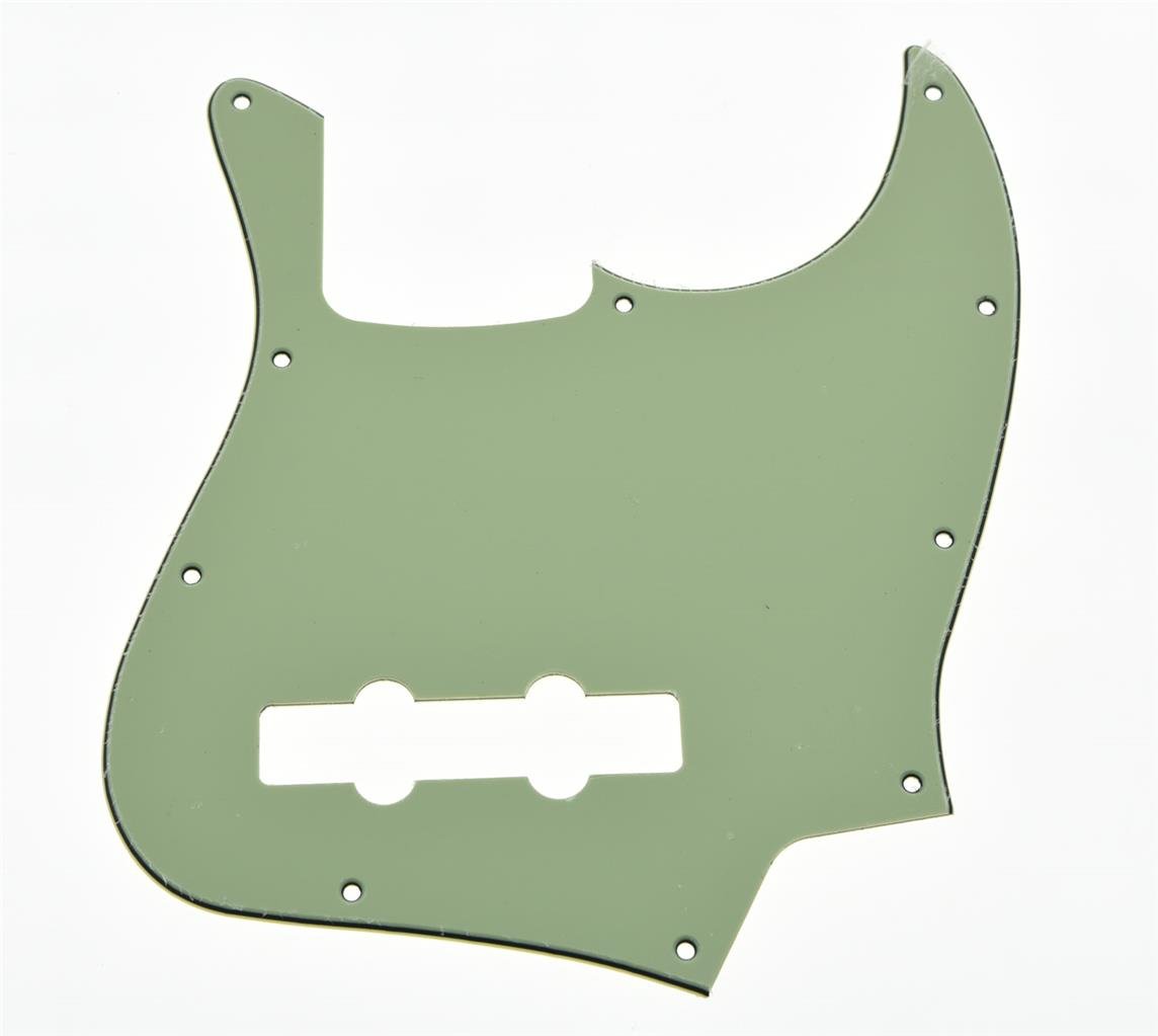 KAISH 4 String J Bass Style Pickguard Bass Pick Guard Scratch Plate for USA/Mexico Jazz J Bass Mint Green