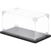 MECCANIXITY Acrylic Display Case, 4''x8''x4'' Clear Display Box Assemble Dustproof Display Box Storage Organizer for Collectibles Action Figures