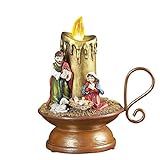 Lighted Christmas Musical Nativity Candle