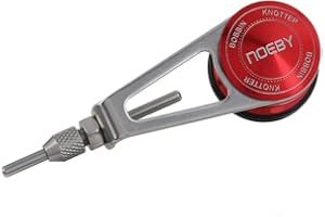 Balight Fishing Bobbin Knotter FG GT RP Line Wire Knotting Tool Cable Connector Fishing Line Winder Assist Knotting Machine Useful (Red)