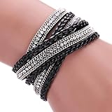 Susenstone Women Bohemian Bracelet Woven Braided Handmade Wrap