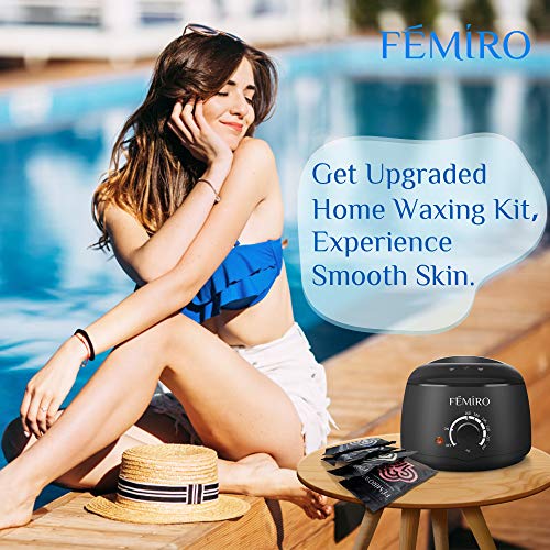 Femiro FE-07 Waxing Kit, Wax Warmer Hard Wax Beans Hair Removal Kit with Wax Treatment Spray for Women Men At Home Waxing - Thumbnail 5