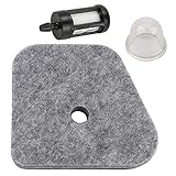 Trustsheer 4180-120-1800 Air Filter + Fuel Filter & Primer Bulb for STIHL FS87 FS90 FS100 FS110 FS130 HL90 HL100 HT101 HT130 HT131 KM100 KM130 FC95 FC90 FC110 FC100 String Trimmer