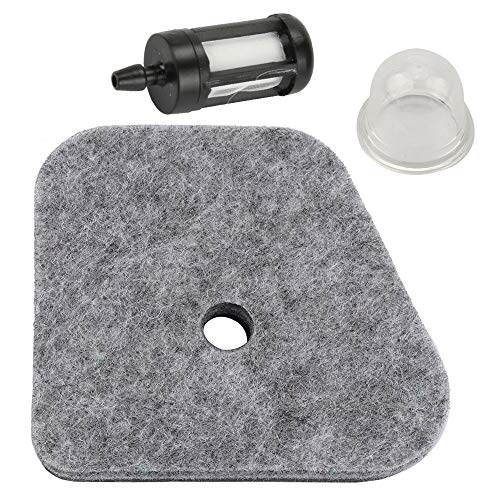 Trustsheer 4180-120-1800 Air Filter + Fuel Filter & Primer Bulb for STIHL FS87 FS90 FS100 FS110 FS130 HL90 HL100 HT101 HT130 HT131 KM100 KM130 FC95 FC90 FC110 FC100 String Trimmer