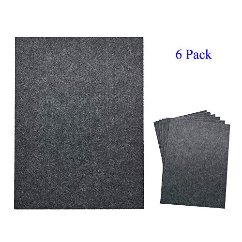 TroyStudio Acoustic Panel - Soundproofing & Sound Absorbing Panel - Super Dense Thick Polyester Fiber Board - Multiple Colors & Sizes - PACK of 6 (400 X 300 X 12 mm, Gray)