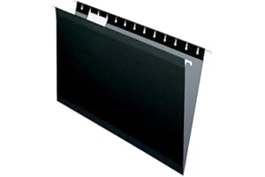 Pendaflex Hanging File Folders, Reinforced Legal Size, Classic Black, Durable Plasticlaminate Edges, Expansion Scored, Number