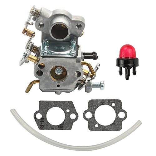 Butom New Carburetor With Gasket Fuel Line Primer Bulb ZAMA C1M-W26 C1M-W26C Poulan P3314 P3416 P3816 P4018 PP3416 PP3516 PP3816 PP4018 PPB4218 S1970 Gas Chainsaw Weedeater Part# 545070601 545040701