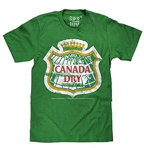Image of Tee Luv Canada Dry T-Shirt - Distressed Canada Dry Ginger Ale Shirt (Large)