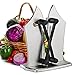 Knife sharpener, Durable Heavy with Triple-Action Austrian Tungsten Carbide Sharpens, Easy to Stand