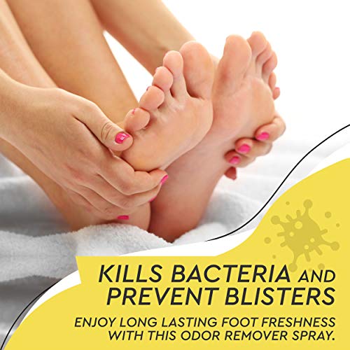 All Natural Tea Tree Oil & Citrus Shoe Deodorizer| Shoe Spray Eliminates Odor Causing Germs Leaving You Fresh| Shoe Spray Deodorizer Made in USA| Foot Spray for All Shoe Types| Foot Deodorant Spray