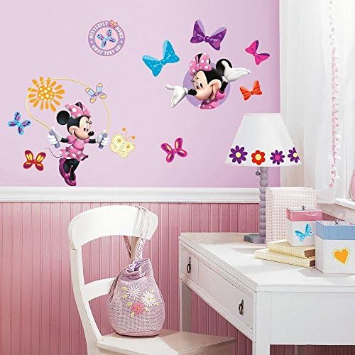 33 New MINNIE MOUSE BOW-TIQUE WALL DECALS Disney Stickers Girls Pink Room Décor :New free shipping by WW shop