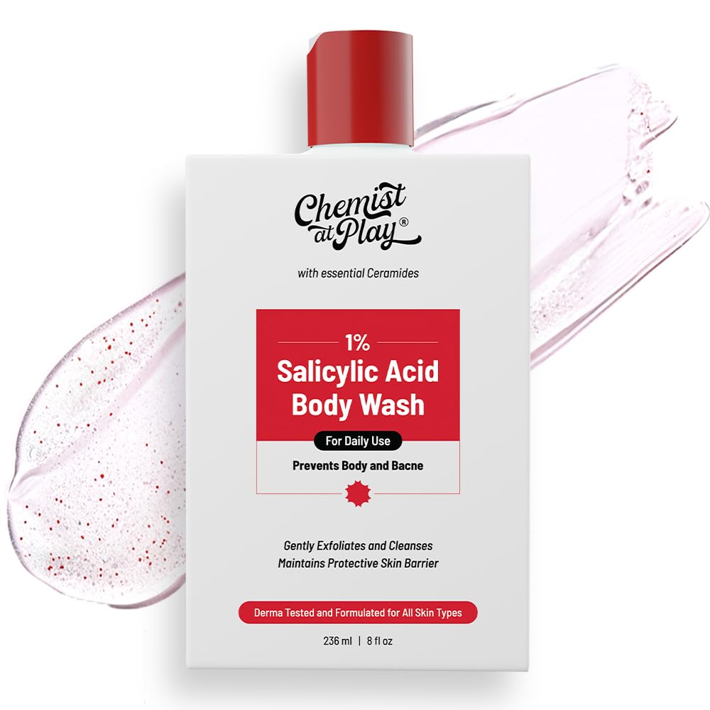 Chemist at Play 1% Salicylic Acid Body Wash Helps