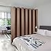 NICETOWN Blackout Blinds for Patio Door - Sliding Door Insulated Blackout Curtains, Extra Wide Curtain for Villa/Hall/Parlor (100 inches W x 84 inches L, Cappuccino)