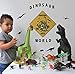 Dinosaur Decor: 2 in 1 Dinosaur Party Supplies and Dinosaur Room Decor for Boys. Decorate Entrance to Party or Kids Room with These Dinosaur Decorations. Includes Dino Sign and Dinosaurs Wall Decals