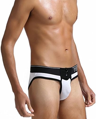 nanzhushangmao Men's Boxer Briefs,Men Button Pouch Short Comfort Soft Stretch-Knit Boxer Cotton Thong G-String Panties